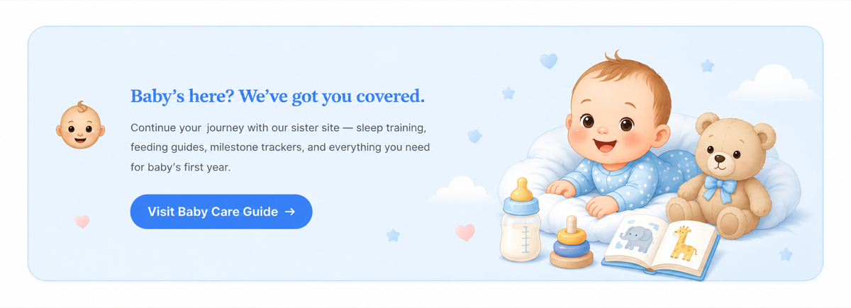 Baby's here? We've got you covered. Visit Baby Care Guide for sleep training, feeding, and milestone trackers.